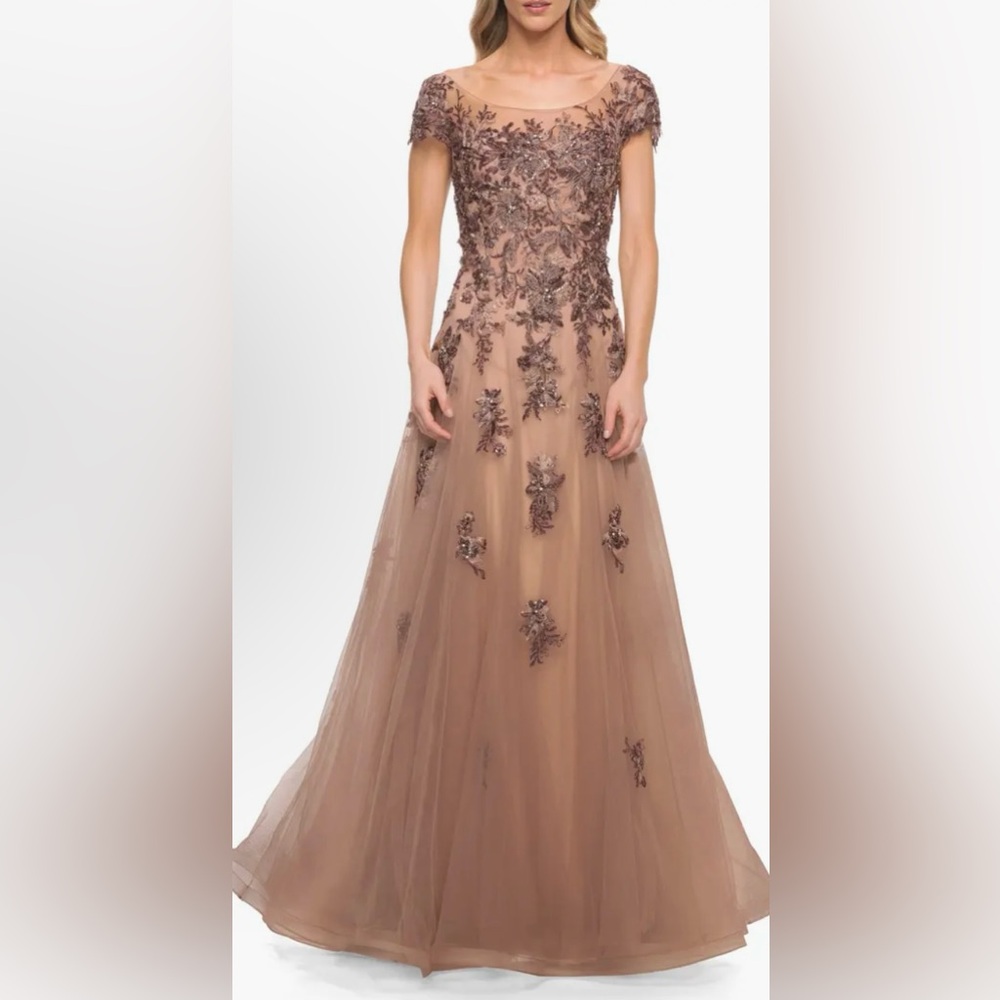 Floral Embroidered Ballgown